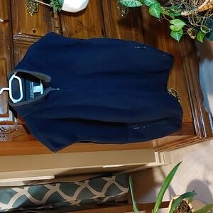 💚Men's Blue Fleece Zip Vest XL